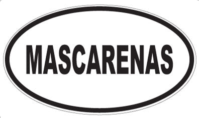 MASCARENAS - Oval Magnet
