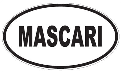 MASCARI - Oval Sticker