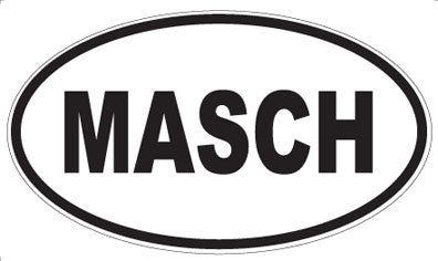 MASCH - Oval Sticker