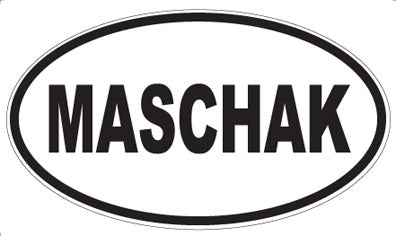 MASCHAK - Oval Sticker