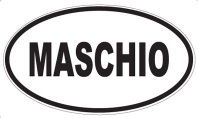 MASCHIO - Oval Sticker