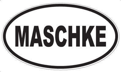 MASCHKE - Oval Sticker
