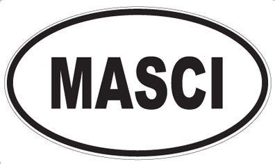 MASCI - Oval Sticker