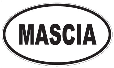 MASCIA - Oval Sticker