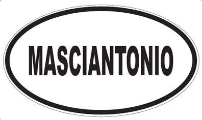 MASCIANTONIO - Oval Sticker
