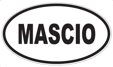 MASCIO - Oval Sticker