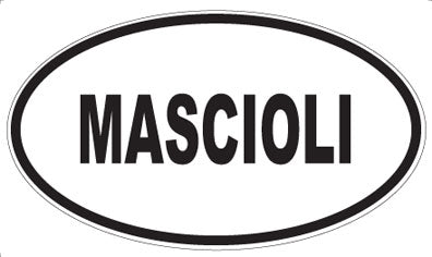 MASCIOLI - Oval Sticker