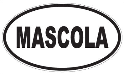 MASCOLA - Oval Sticker