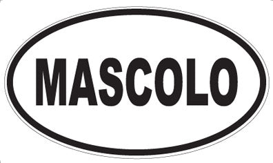 MASCOLO - Oval Sticker