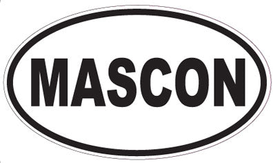 MASCON - Oval Sticker