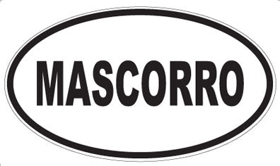 MASCORRO - Oval Sticker