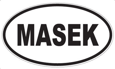 MASEK - Oval Sticker