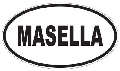 MASELLA - Oval Sticker