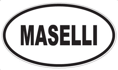MASELLI - Oval Sticker