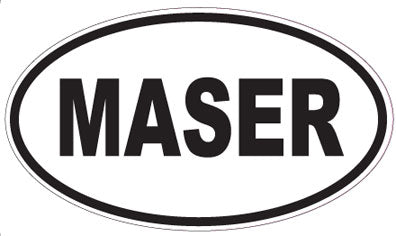 MASER - Oval Sticker