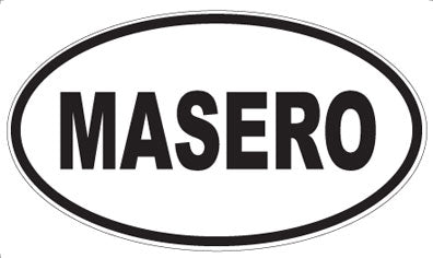 MASERO - Oval Sticker