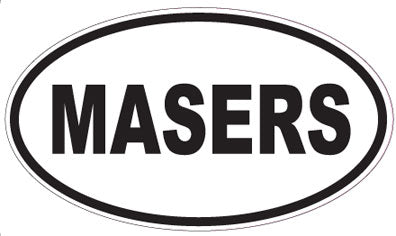 MASERS - Oval Sticker