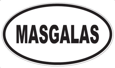 MASGALAS - Oval Sticker