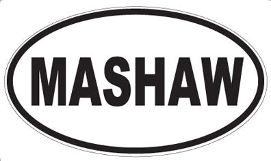 MASHAW - Oval Sticker