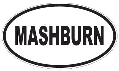MASHBURN - Oval Sticker