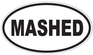 MASHED - Oval Sticker