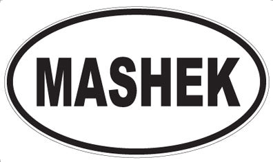MASHEK - Oval Sticker