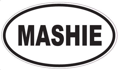 MASHIE - Oval Sticker
