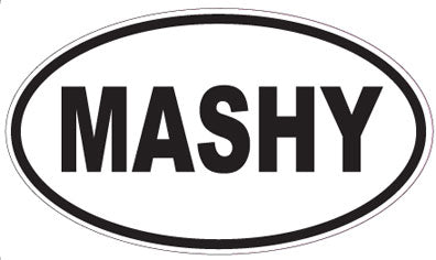 MASHY - Oval Sticker