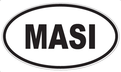 MASI - Oval Sticker