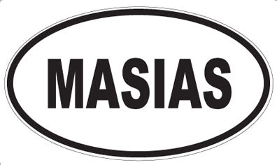MASIAS - Oval Magnet