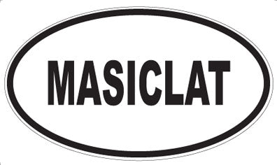 MASICLAT - Oval Sticker