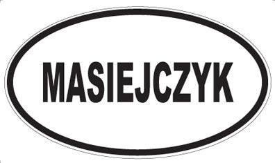 MASIEJCZYK - Oval Magnet