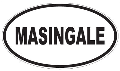 MASINGALE - Oval Sticker