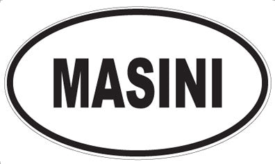 MASINI - Oval Sticker