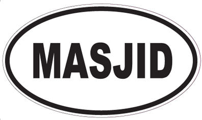 MASJID - Oval Sticker