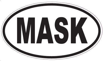 MASK - Oval Sticker