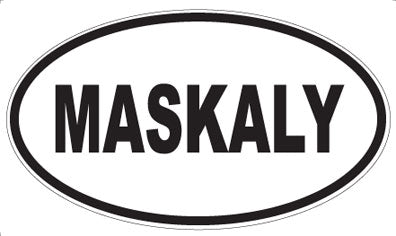 MASKALY - Oval Sticker
