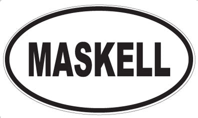 MASKELL - Oval Magnet