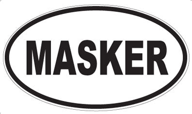 MASKER - Oval Magnet