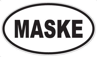 MASKE - Oval Magnet
