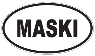 MASKI - Oval Sticker