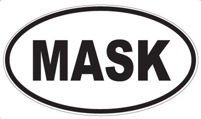 MASK - Oval Magnet