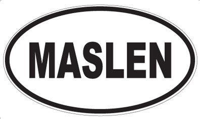 MASLEN - Oval Sticker