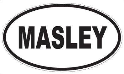 MASLEY - Oval Sticker
