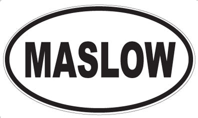 MASLOW - Oval Sticker