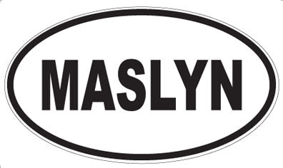 MASLYN - Oval Sticker
