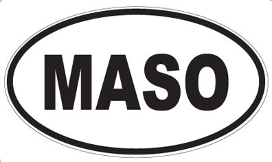 MASO - Oval Sticker