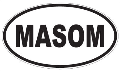 MASOM - Oval Sticker