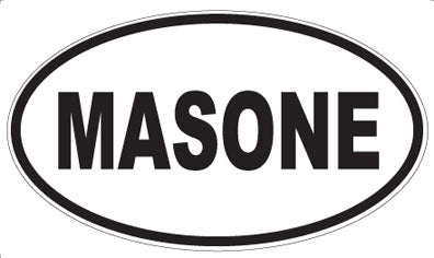 MASONE - Oval Sticker