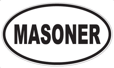MASONER - Oval Sticker